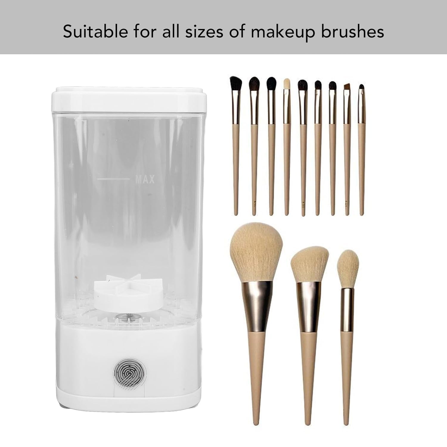 Electric Makeup Brush Cleaner Machine, USB Cosmetic Brush Cleaner, Two Modes, Quick Wash in Seconds, Cosmetic Brush Cleaning Tools