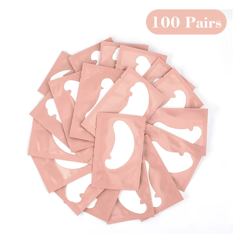 50Pairs Eye Pads for Eyelash Extension Hydrogel Patches for Eyelashes U Shaped Gel Pads Lashes Extension Supplies Patches Makeup