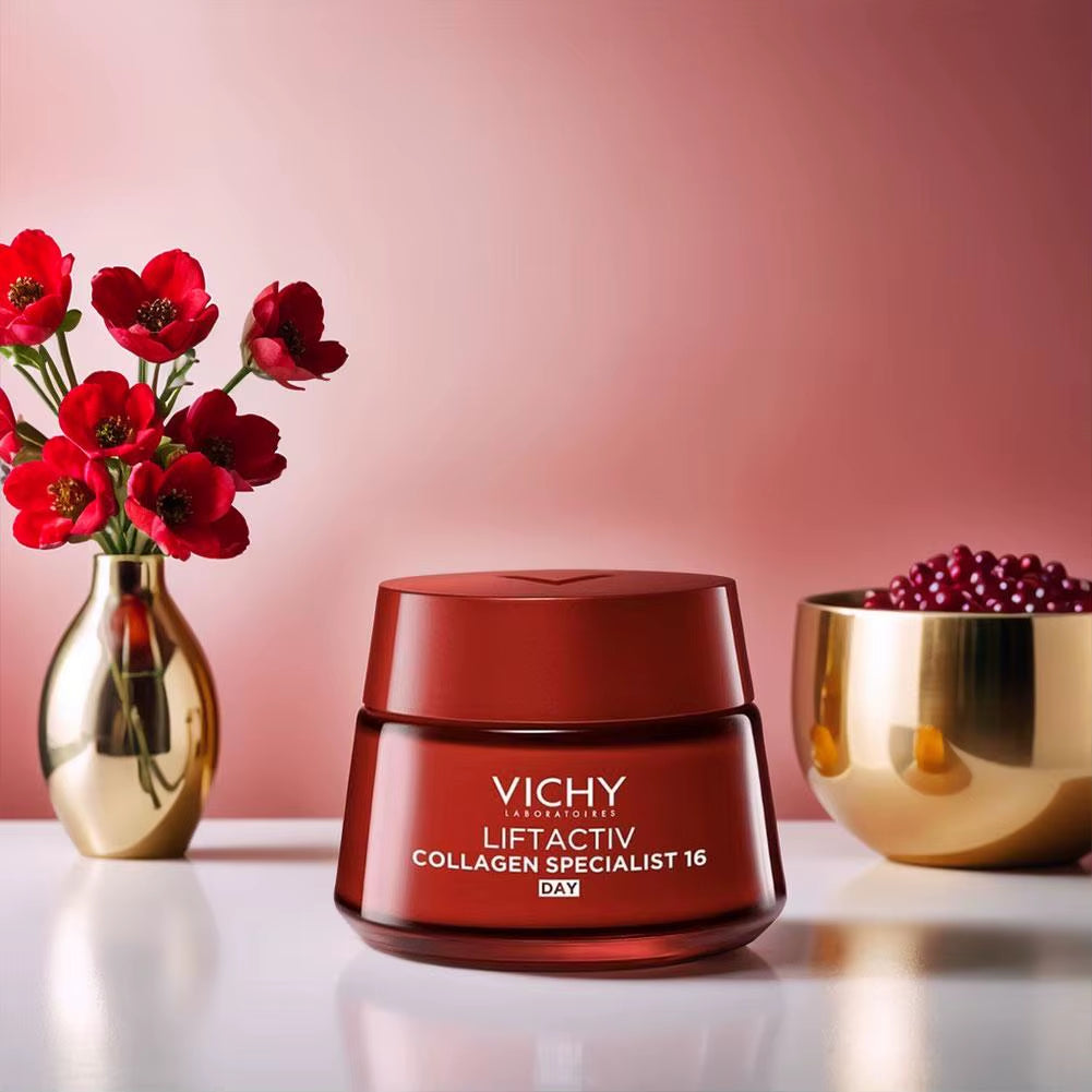 Vichy Collagen Firming Night Cream Deep Moisturizing Wrinkle Reduction Firming Elasticity Skin Care