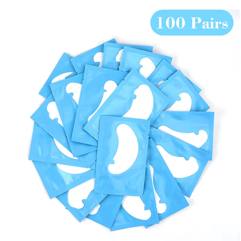 50Pairs Eye Pads for Eyelash Extension Hydrogel Patches for Eyelashes U Shaped Gel Pads Lashes Extension Supplies Patches Makeup
