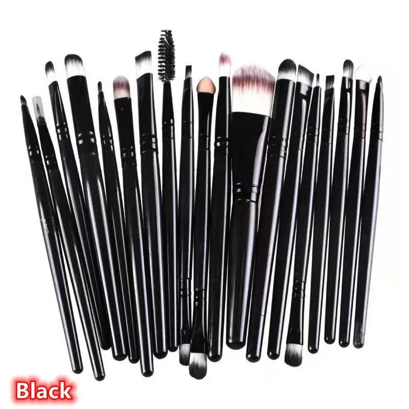 20PCS Makeup Brushes Set Professional Plastic Handle Foundation Eyeshadow Make up Brushes